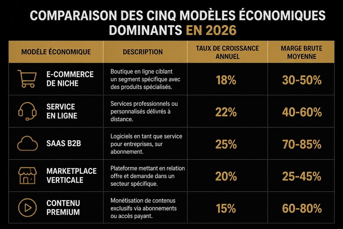 Business en ligne : Guide 2026 pour réussir 1 Modèles business en ligne