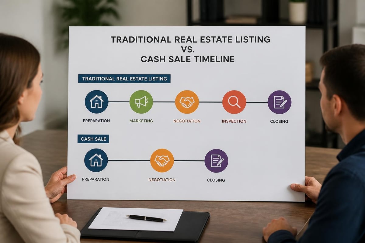 Timeline comparison of selling methods Timeline comparison of selling methods