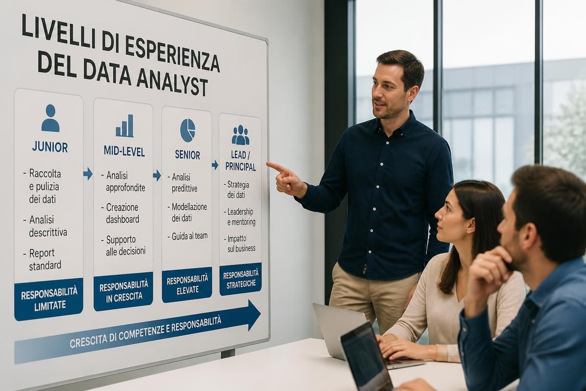 Livelli di esperienza data analyst