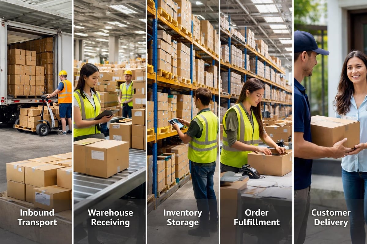 FBA shipping workflow stages