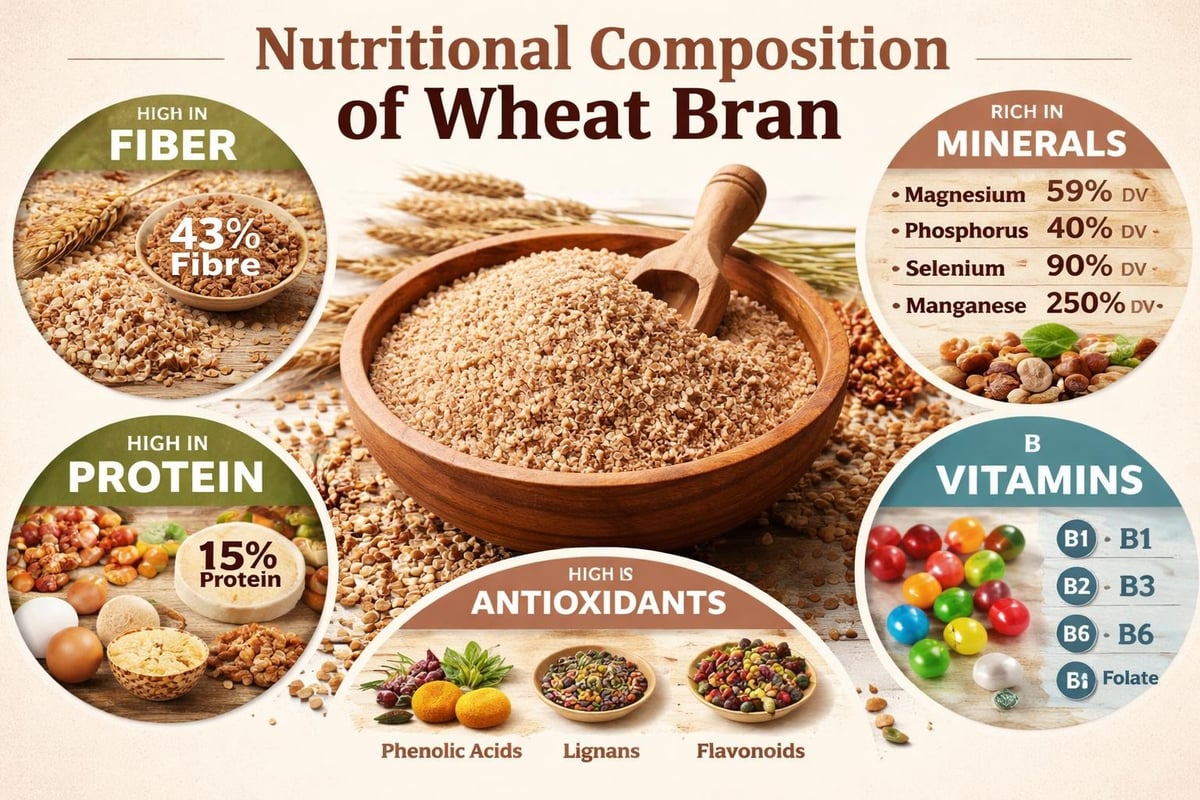 Wheat bran nutritional breakdown