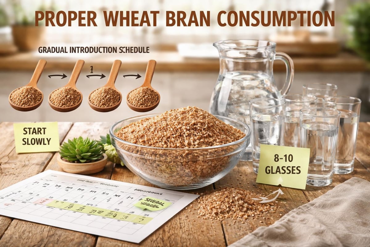 Wheat bran daily usage