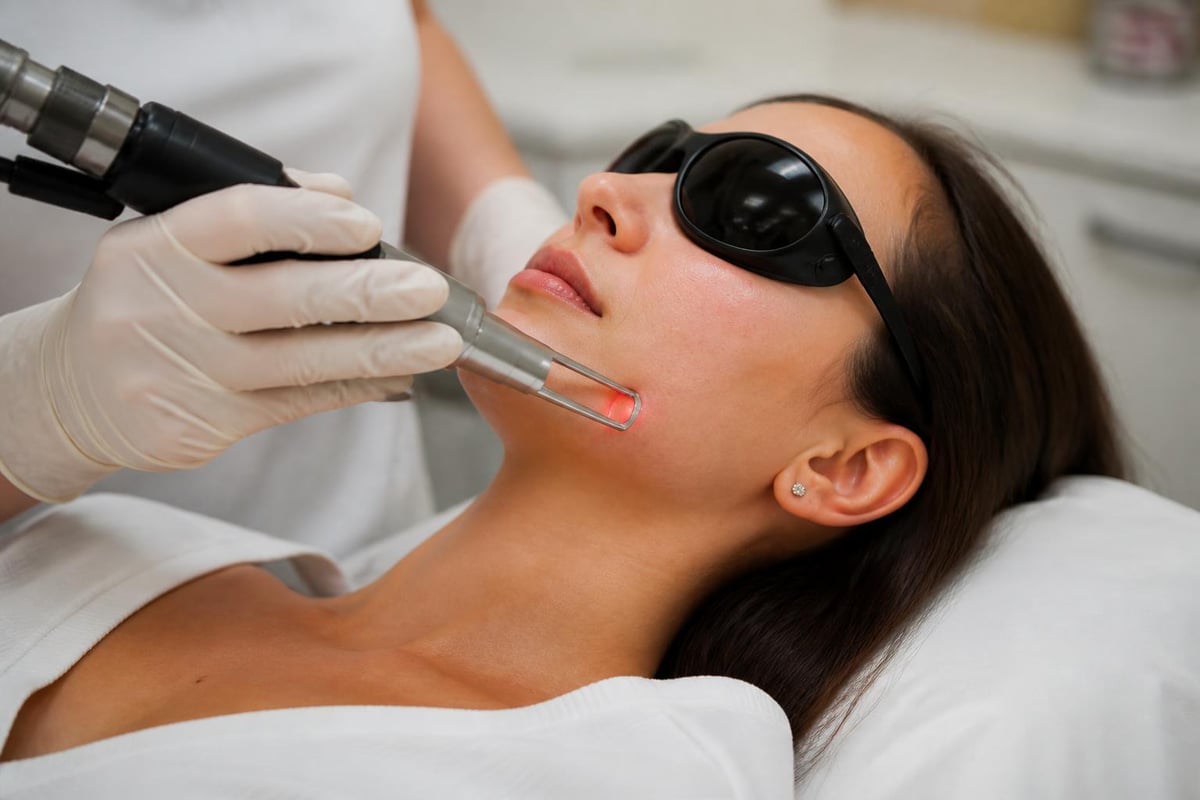 Laser scar treatment process