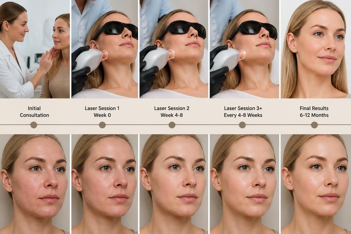 Laser scar treatment timeline