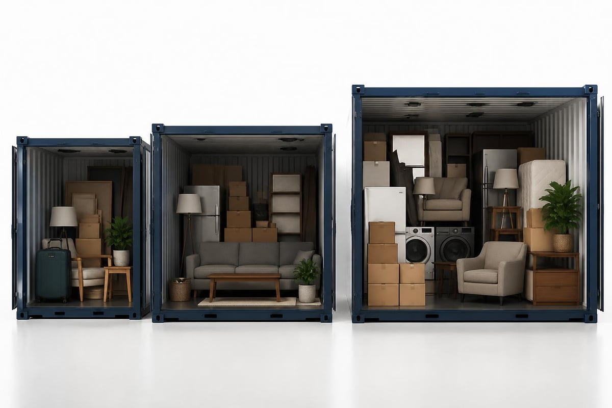 Moving pod container size comparison