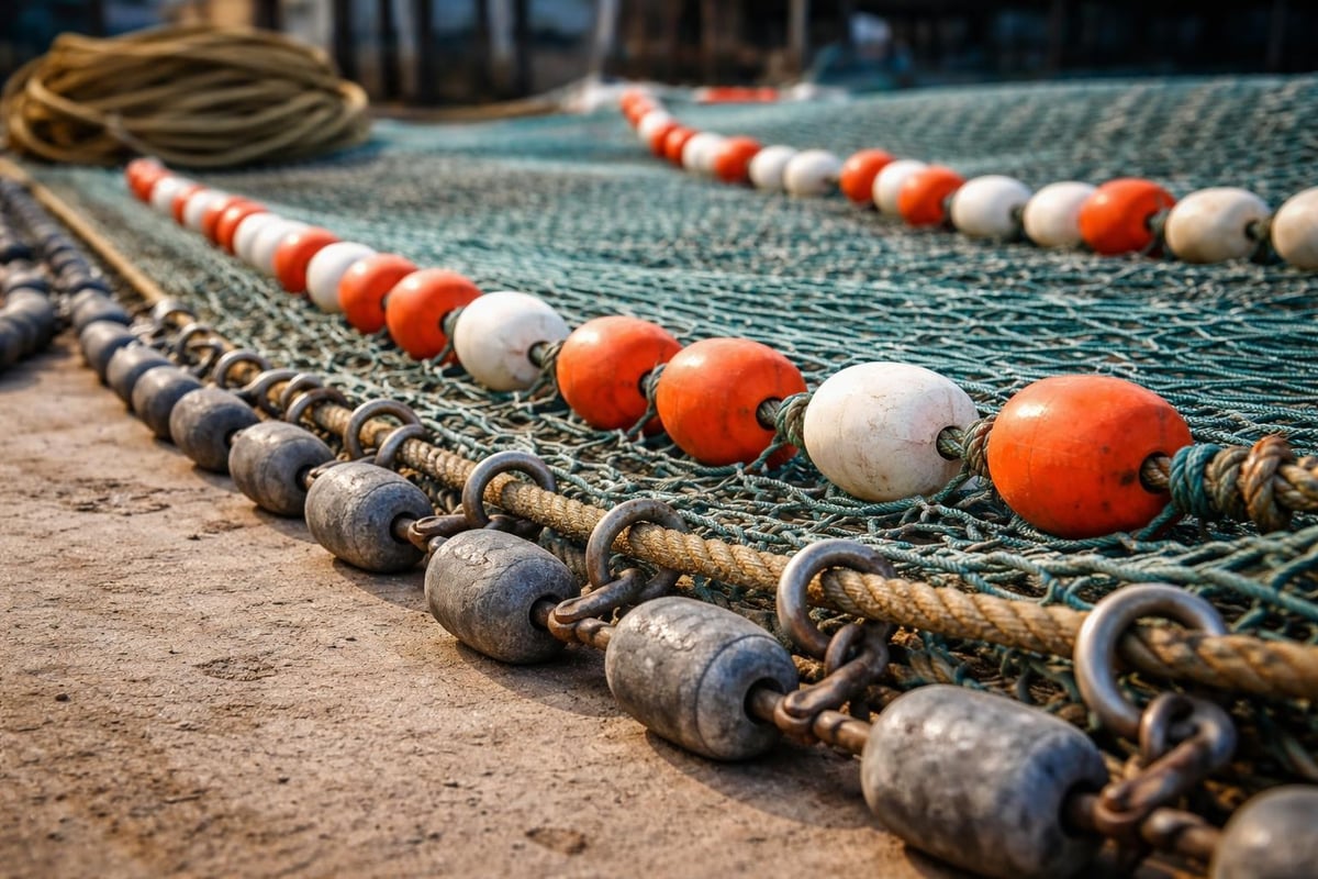 Net rigging components