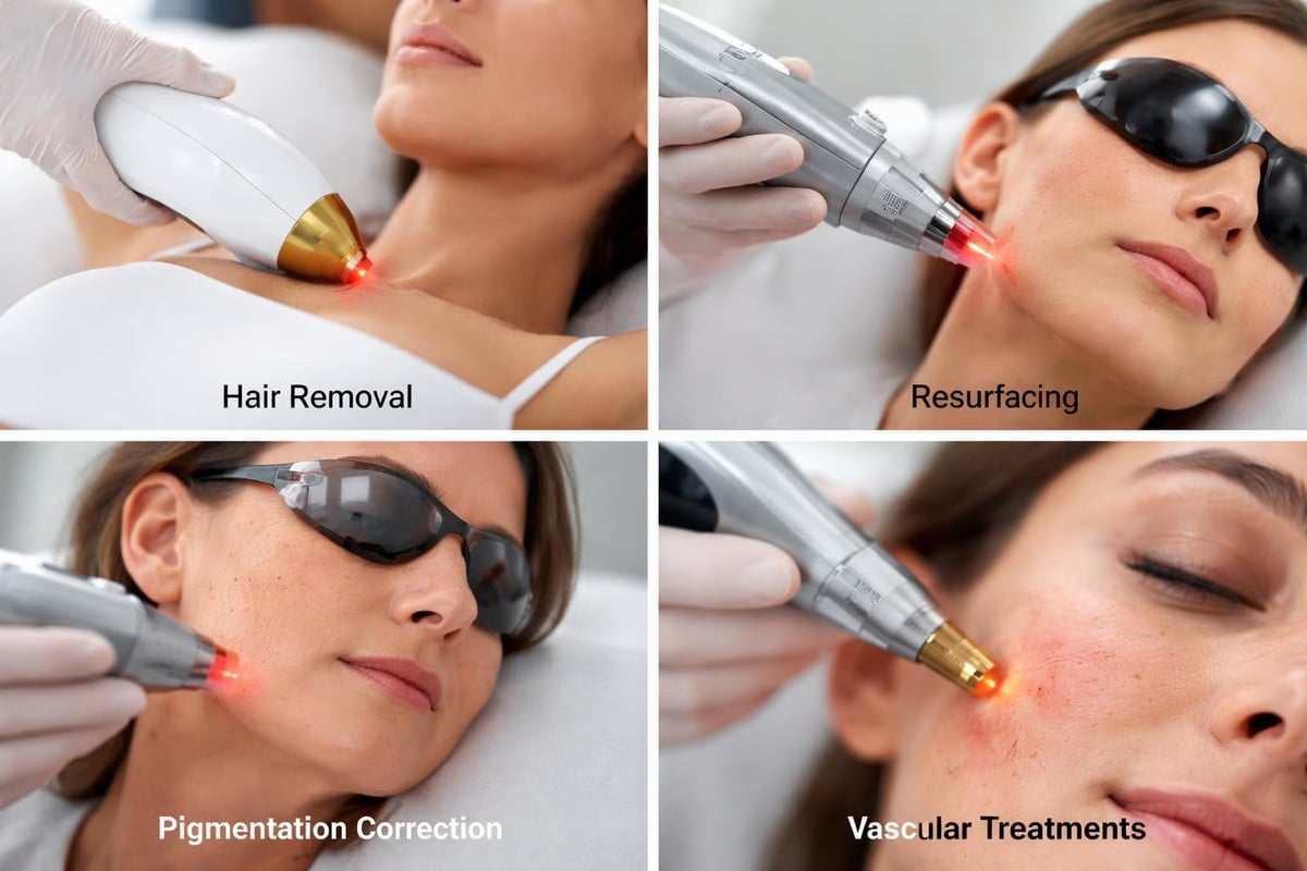 Laser treatment categories