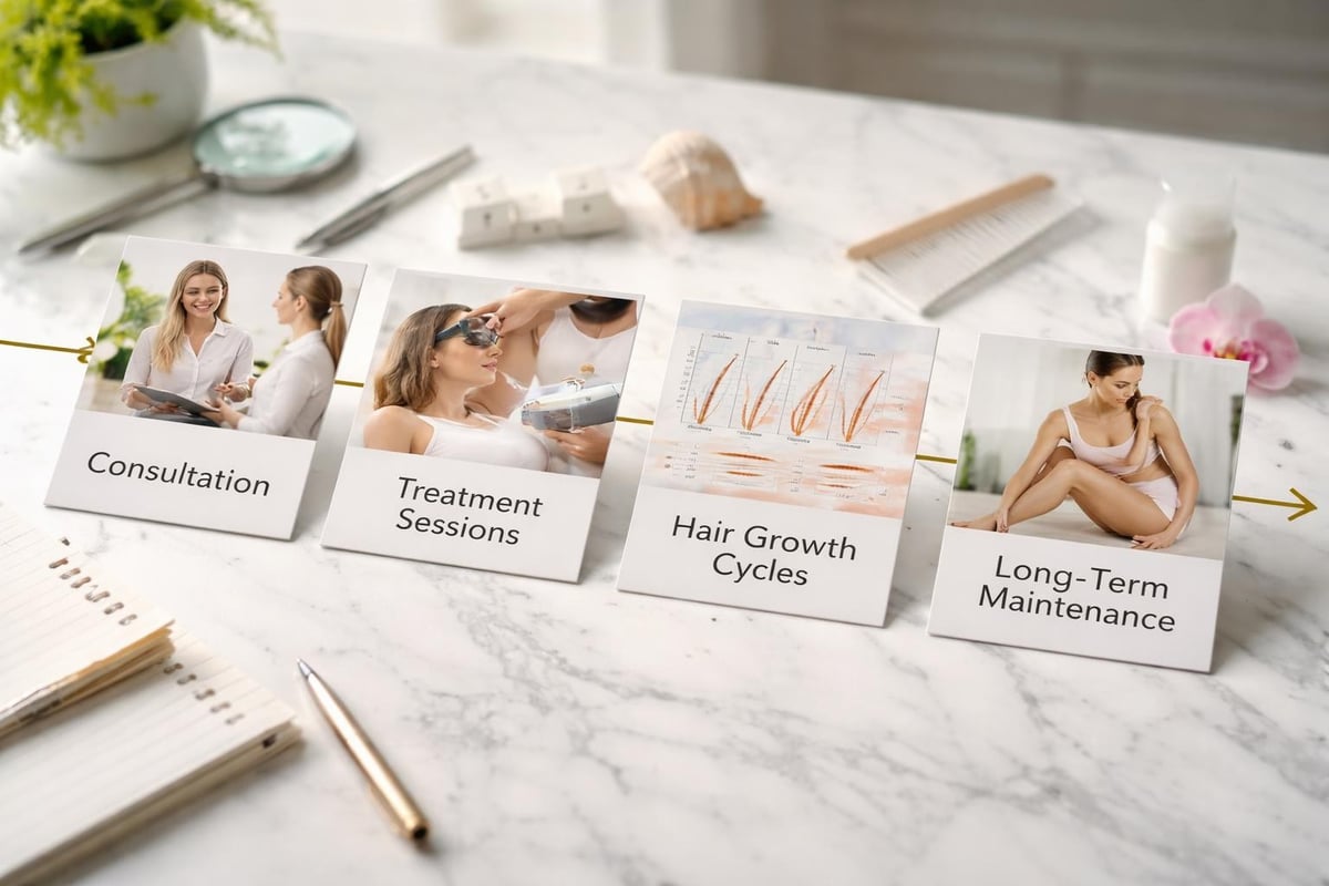 Hair removal treatment process