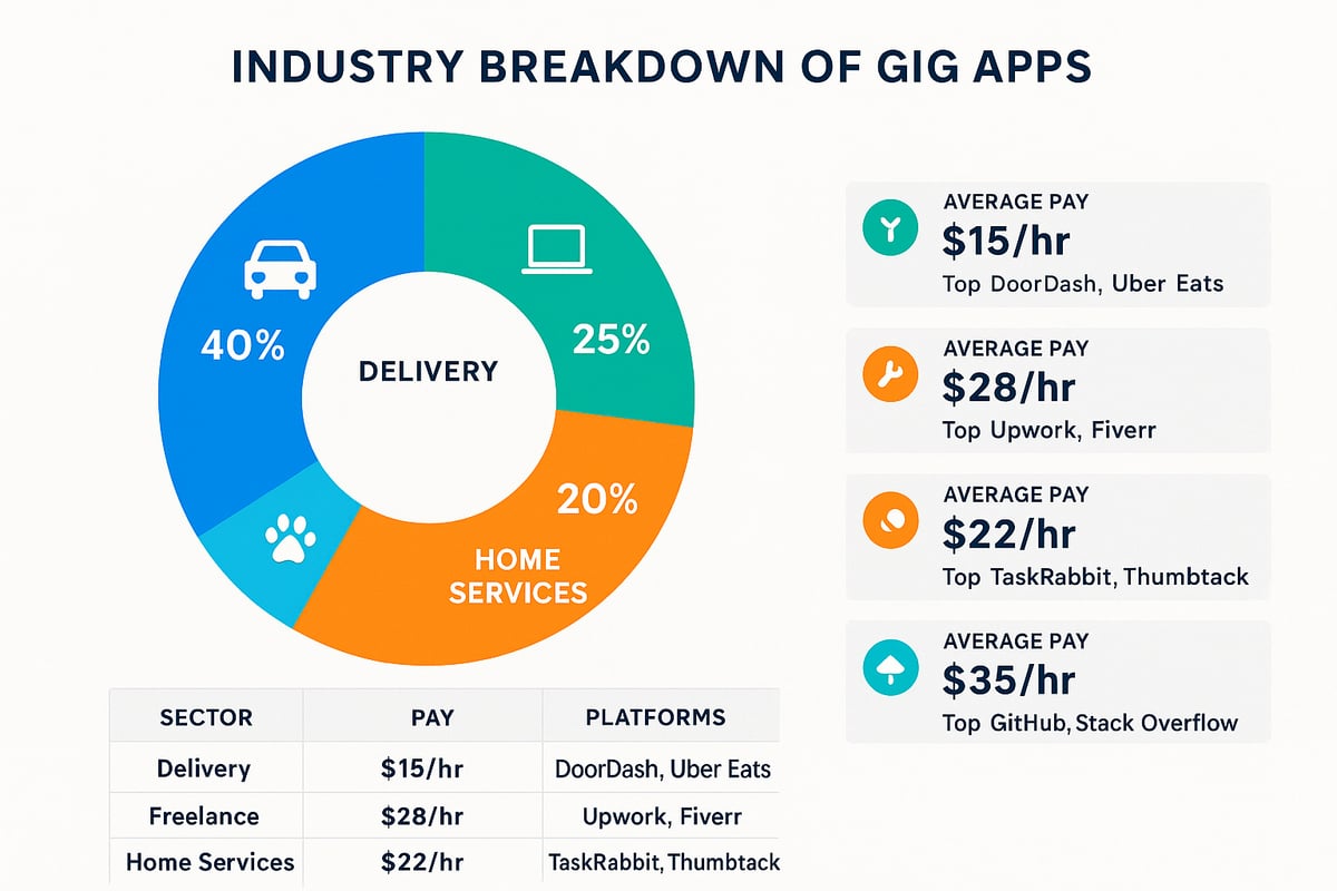 Types of Gig Apps: Industry Breakdown & Best Use Cases