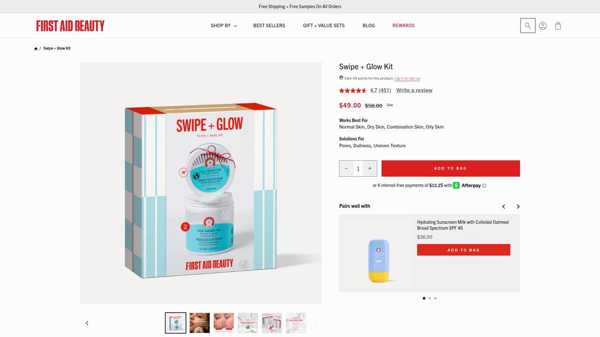 7 Must-Have Beauty Set Picks for 2026 - Swipe + Glow Kit – First Aid Beauty ($49)