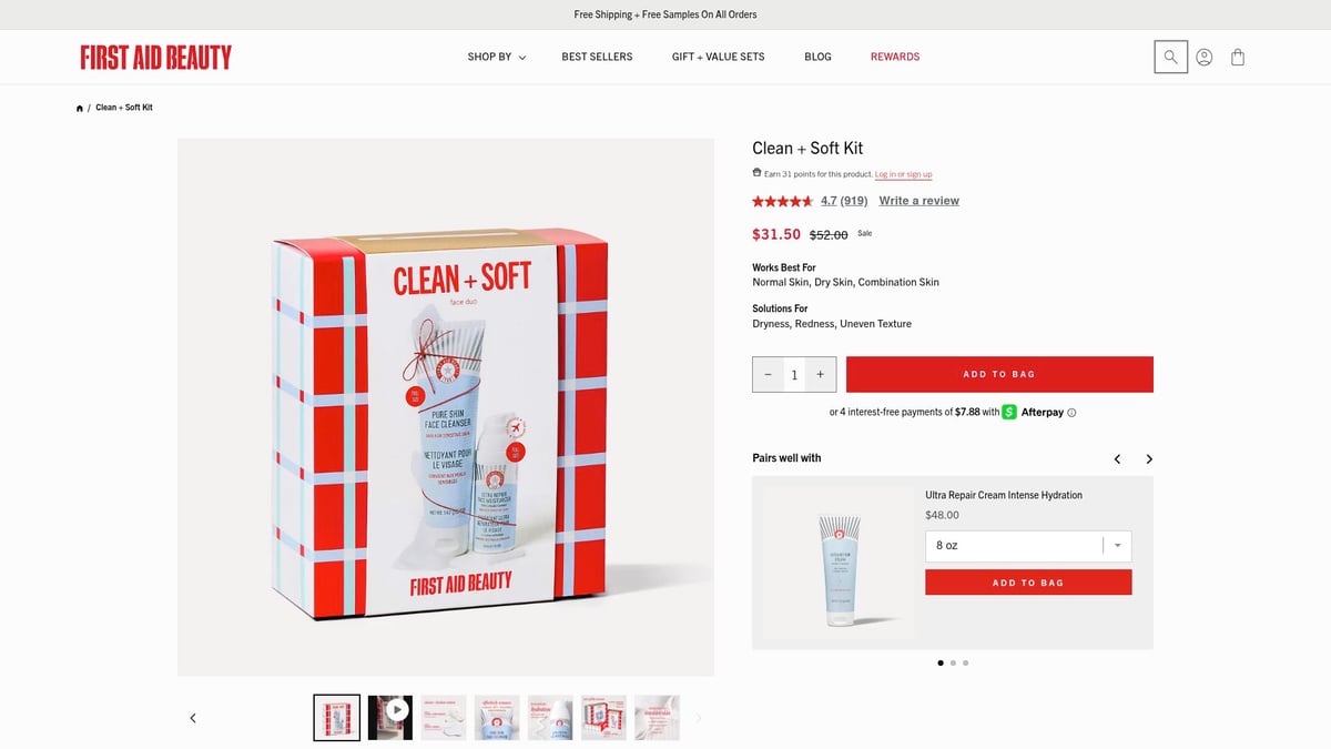 7 Must-Have Beauty Set Picks for 2026 - Clean + Soft Kit – First Aid Beauty ($31.50)
