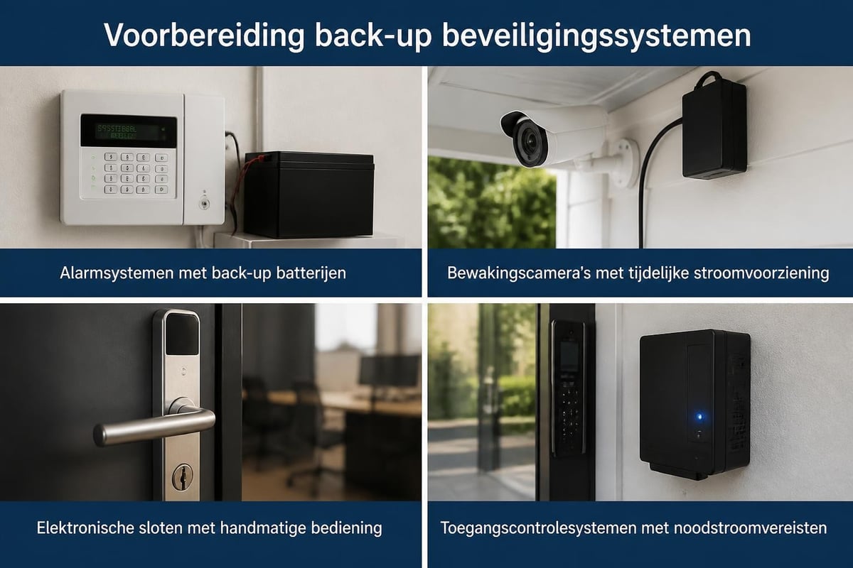 Beveiligingssystemen noodstroom
