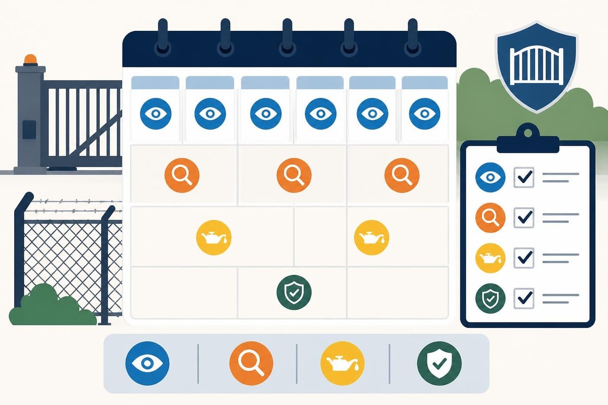 Security Door Gate And Fence: Complete Protection Guide 3 Maintenance Schedule Framework