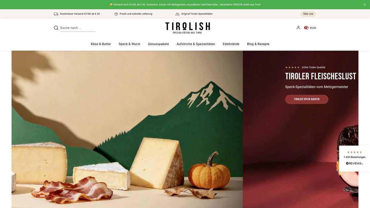 Tiroler Schinkenspeck Guide 2026: Genuss, Herkunft & Tipps - TIROLISH: Authentischer Schinkenspeck aus Tirol online bestellen