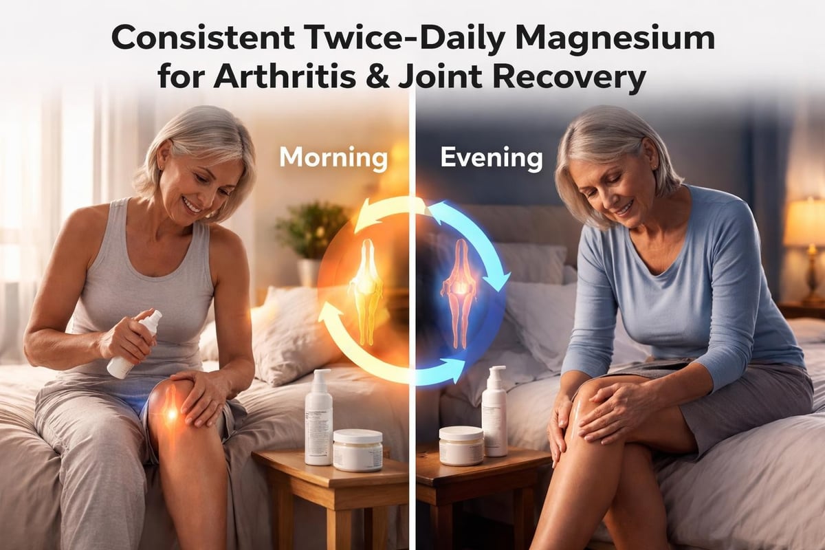 Daily magnesium spray routine