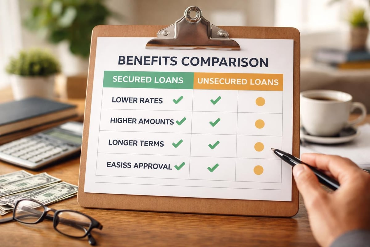 Secured loan benefits