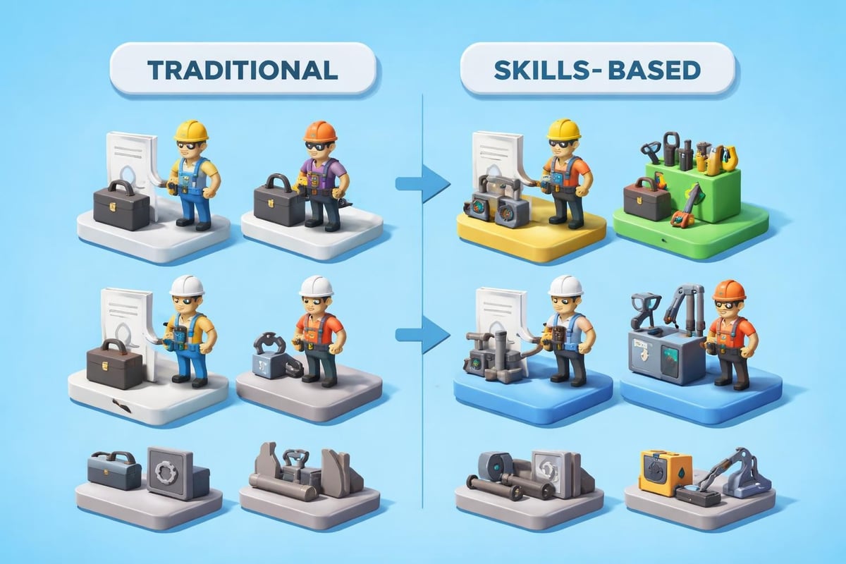 Skilled trades staffing requirements comparison