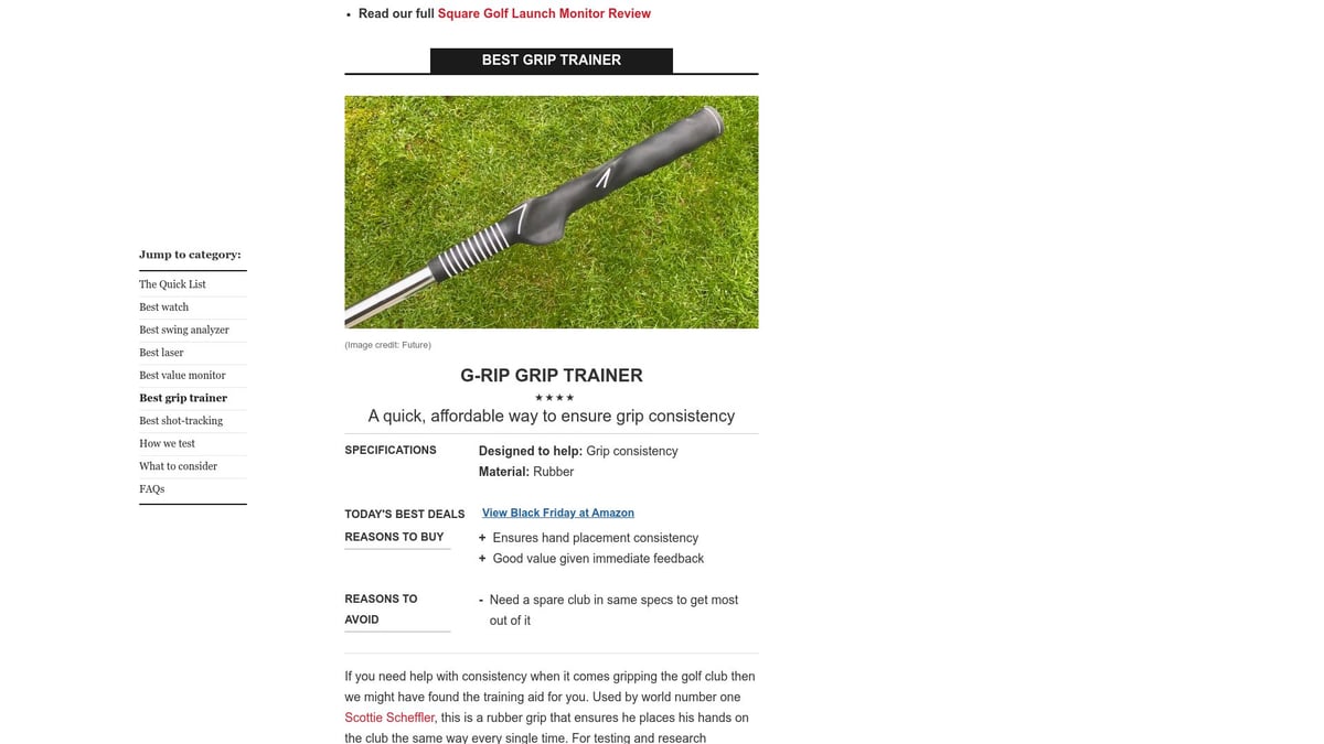 Top 7 Best Golf Gadget Picks for 2025 to Elevate Your Game - G-Rip Grip Trainer