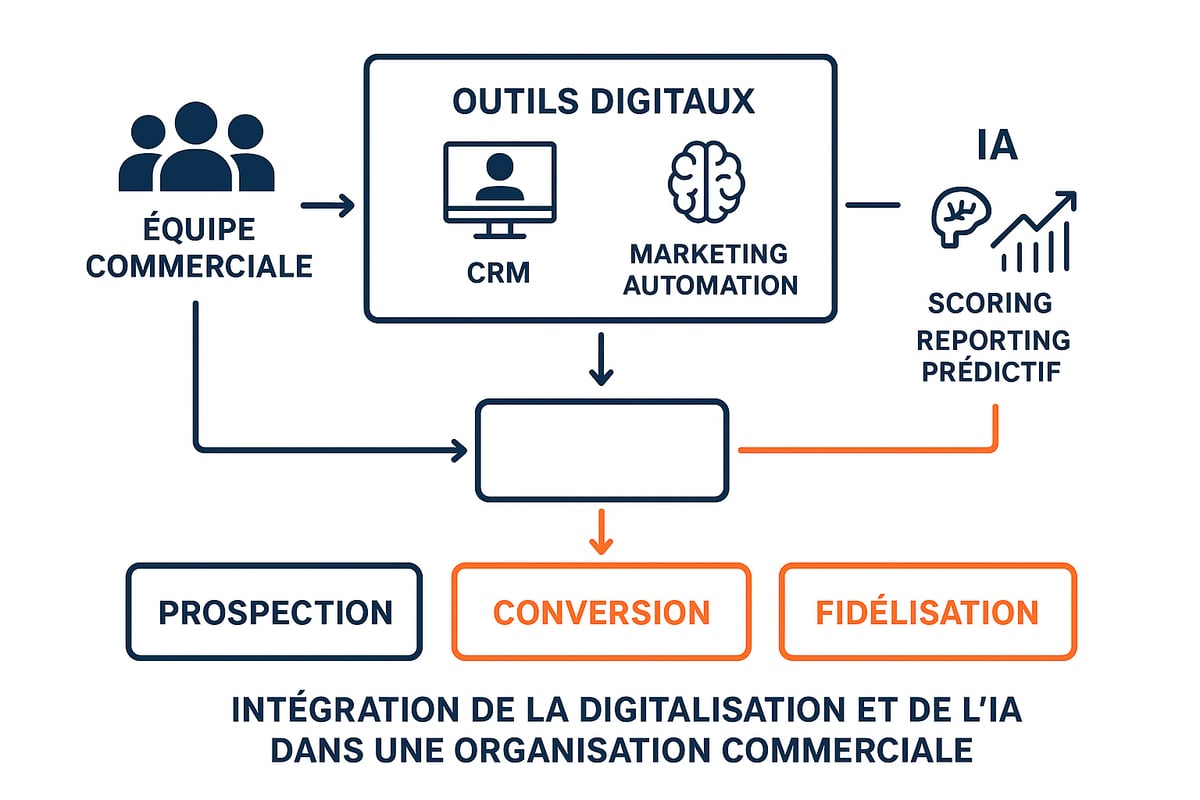 Intégrer la digitalisation et l’IA dans la stratégie commerciale