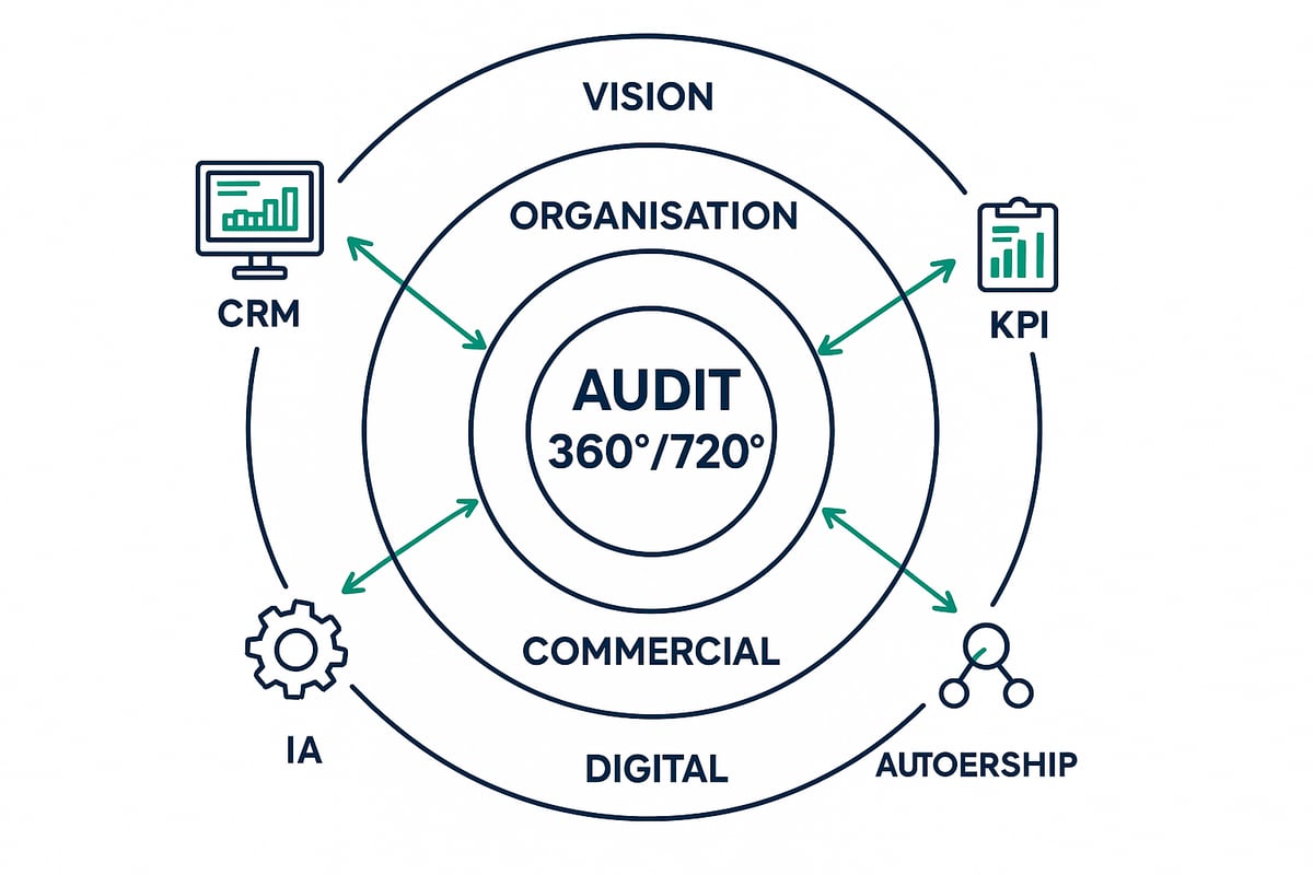 L’audit 360°/720° : Point de départ de toute stratégie commerciale performante