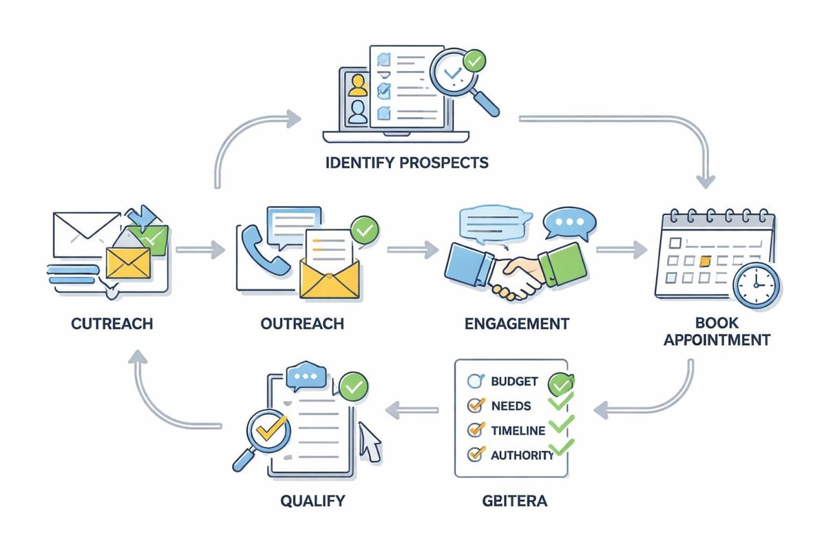 Lead generation funnel stages