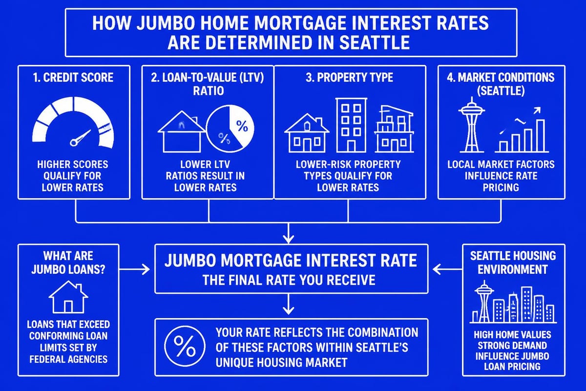 Jumbo mortgage rate factors