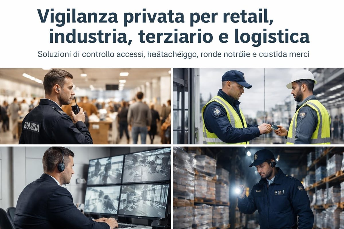 Servizi vigilanza per diversi settori