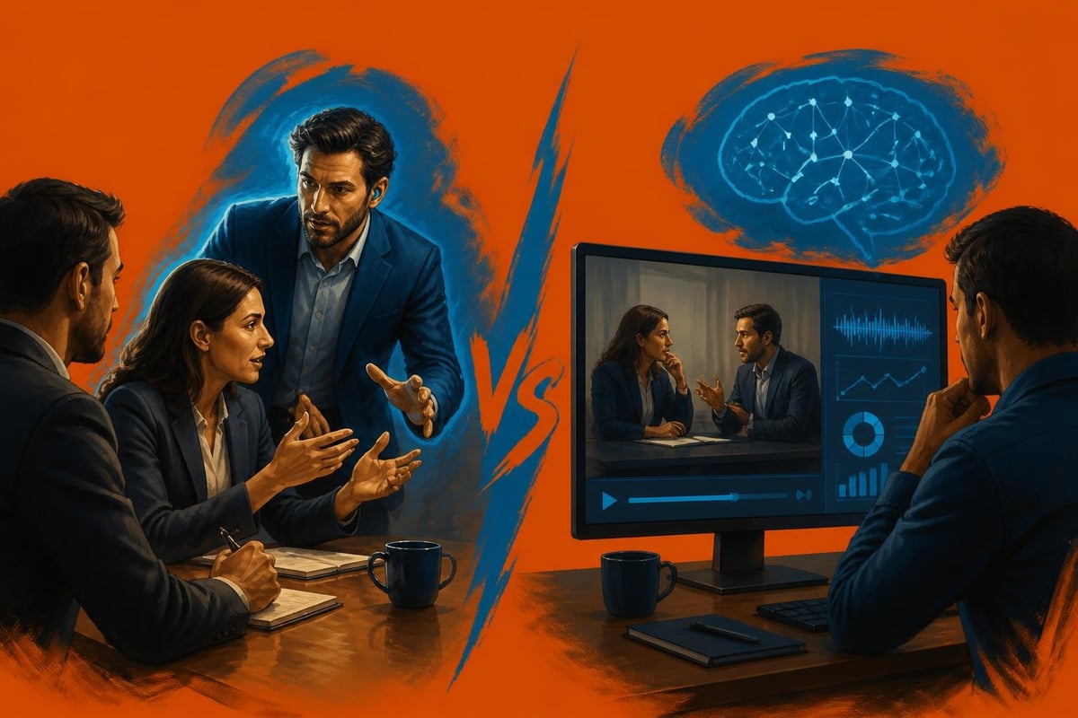 Live coaching vs AI coaching