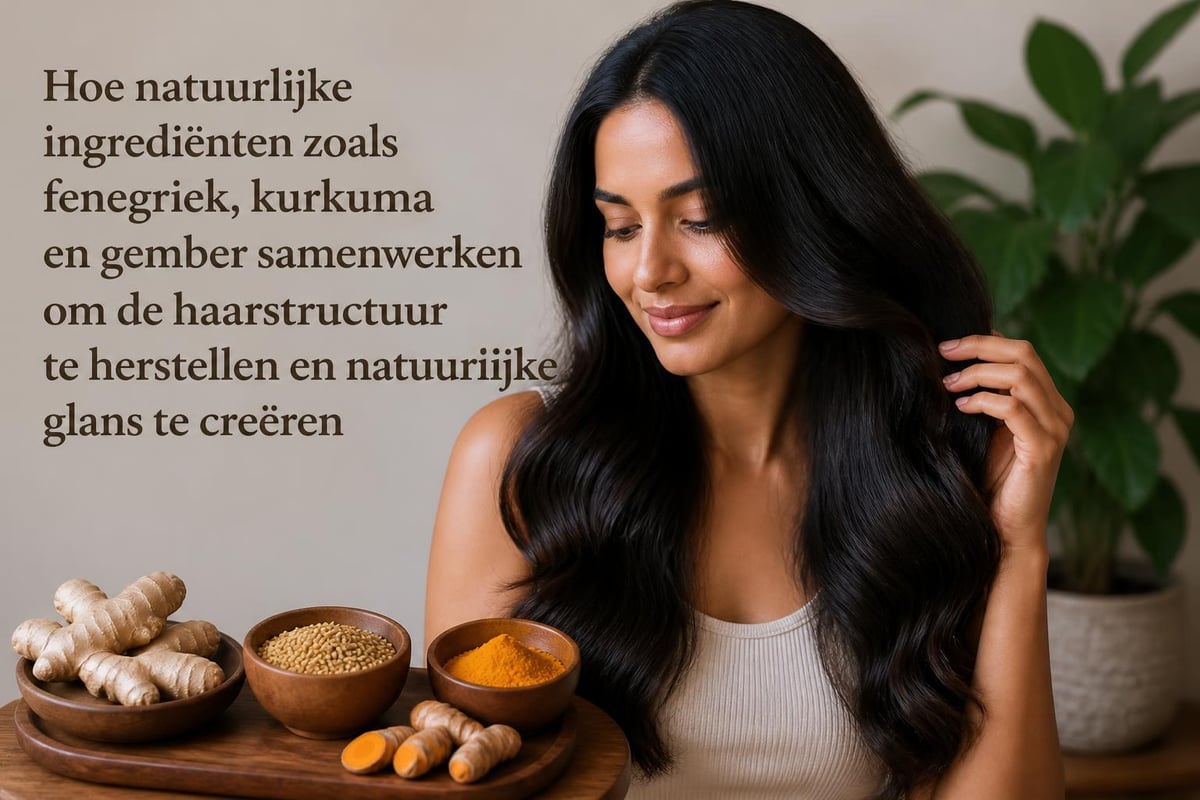 Natuurlijke ingrediënten voor shampoo glow