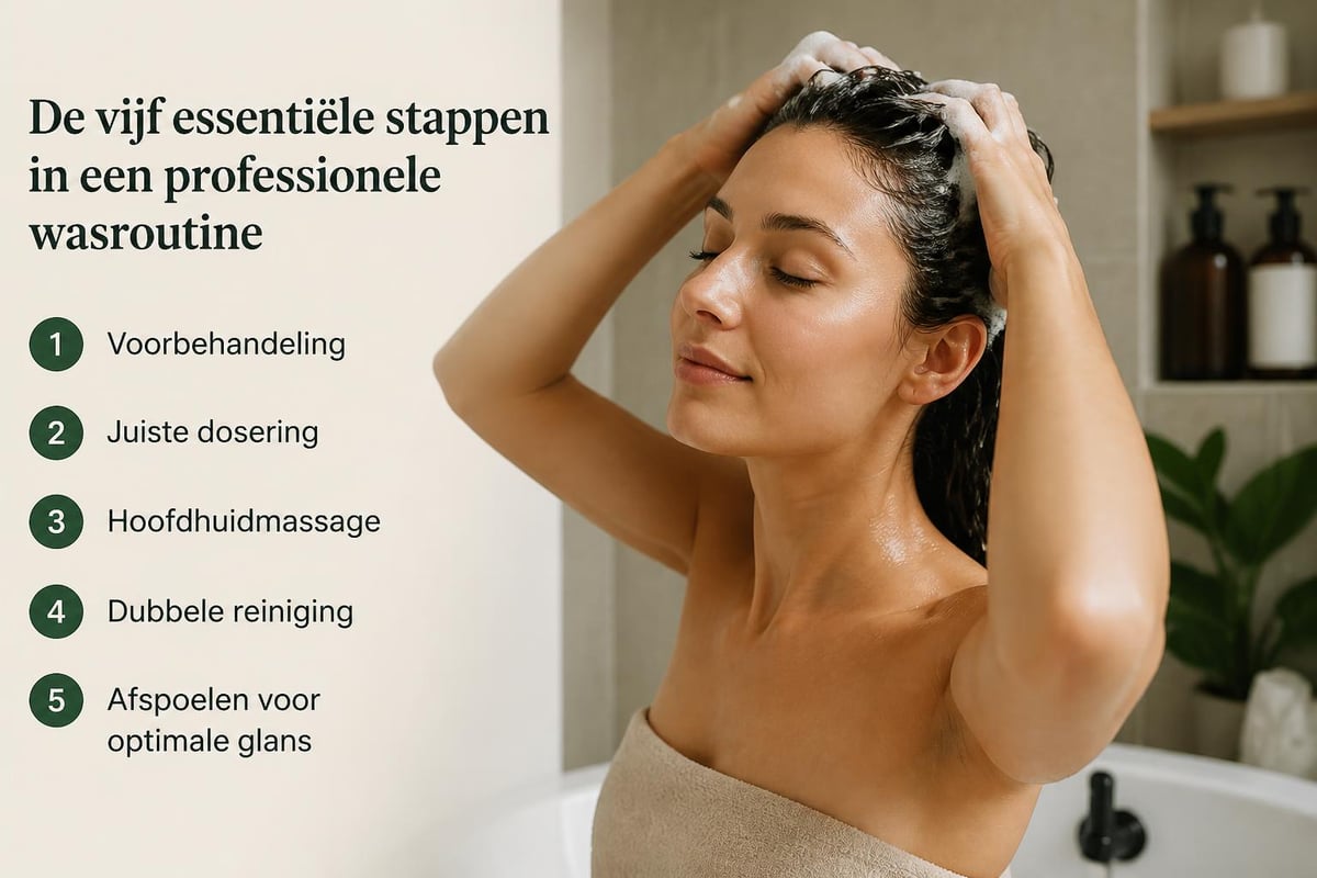 Wasroutine voor shampoo glow