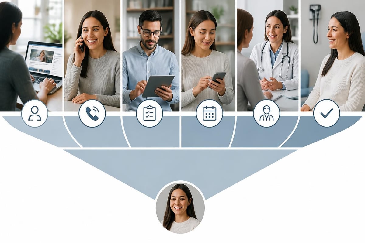Patient conversion funnel