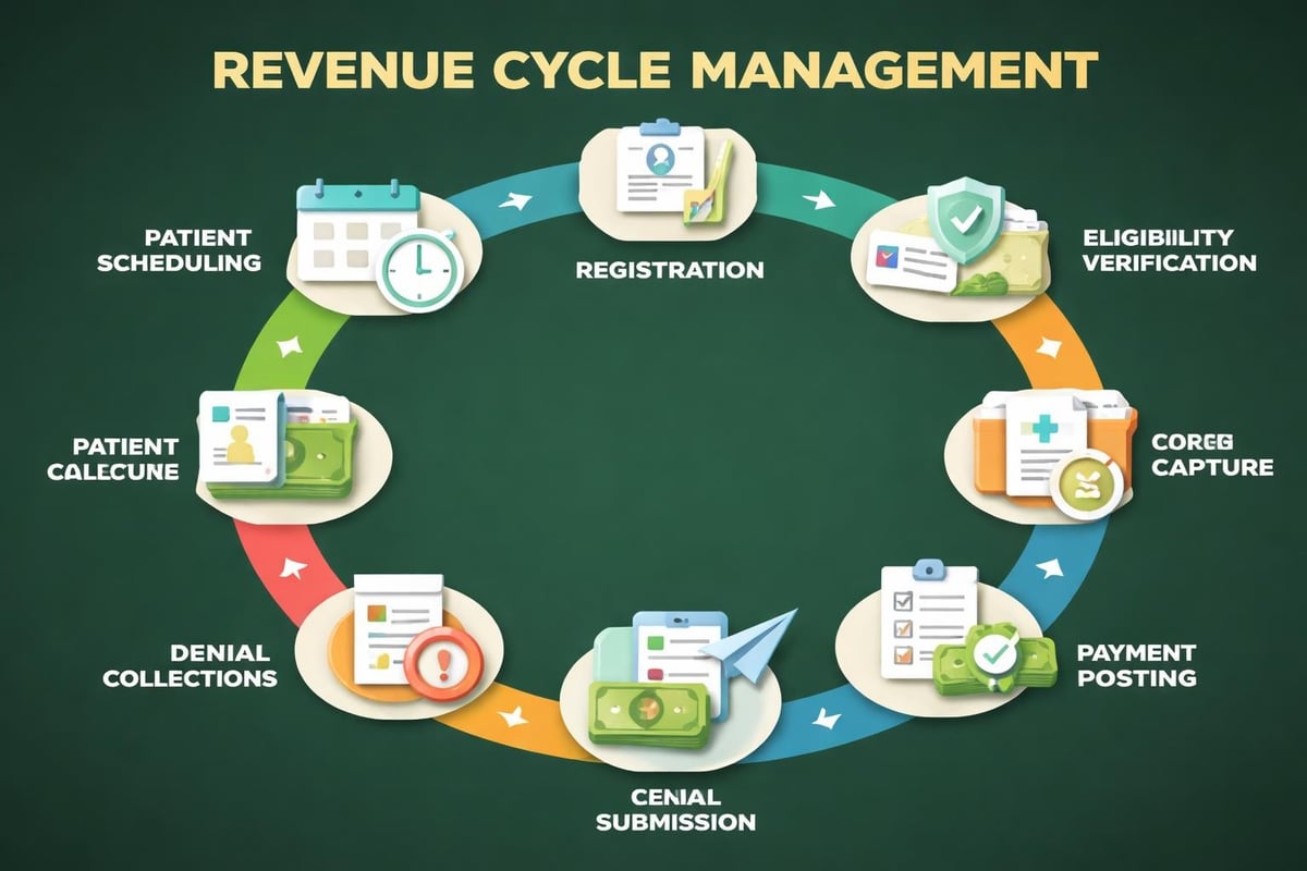 Revenue cycle management workflow components
