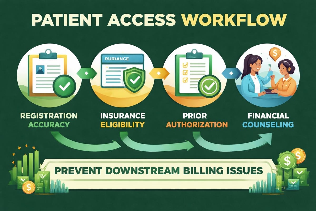 Front-end revenue cycle processes