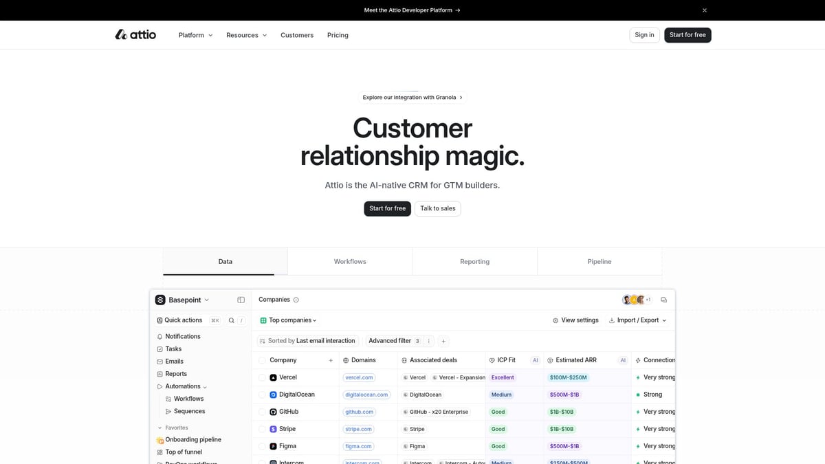 10 Inspiring SaaS Home Page Designs to Boost Conversions 2026 - Attio