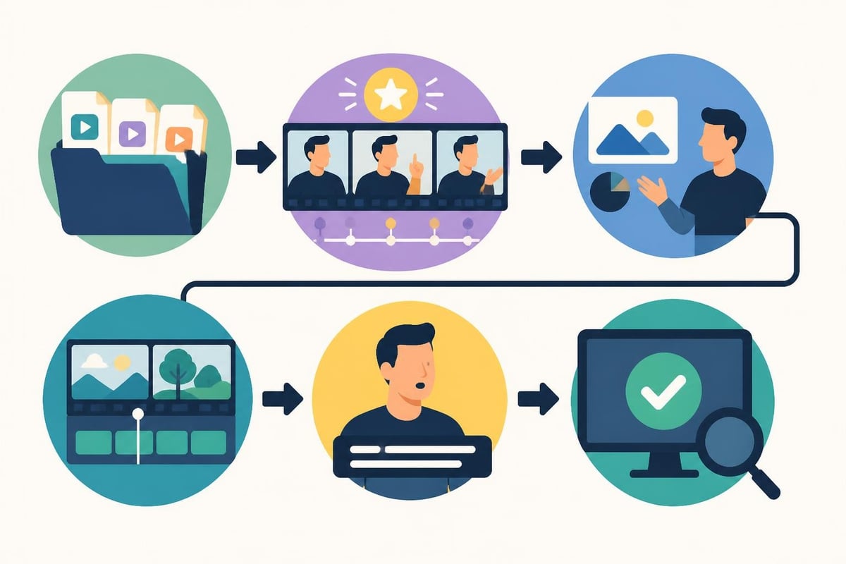 Course video production workflow