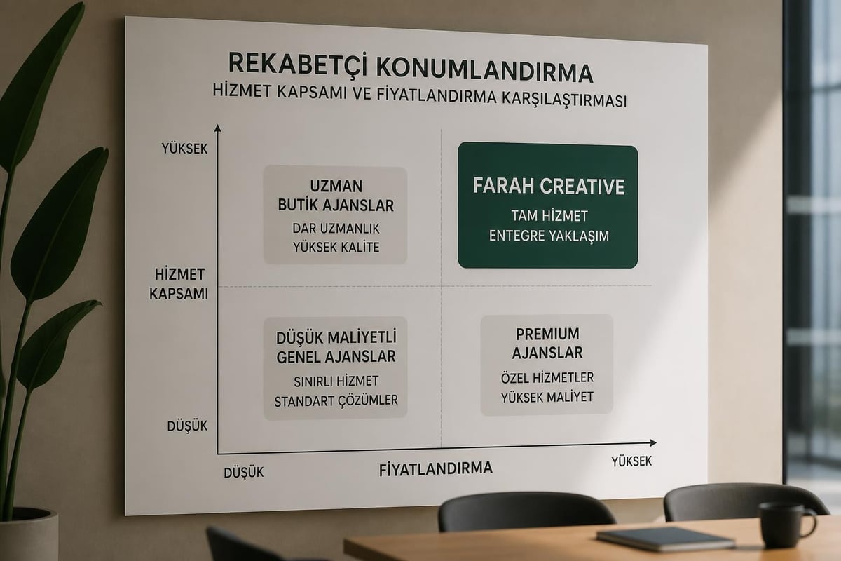 Rakip analizi ve pazarlama pozisyonu haritası