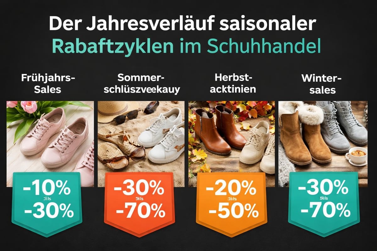Saisonale Rabattzyklen im Schuhhandel
