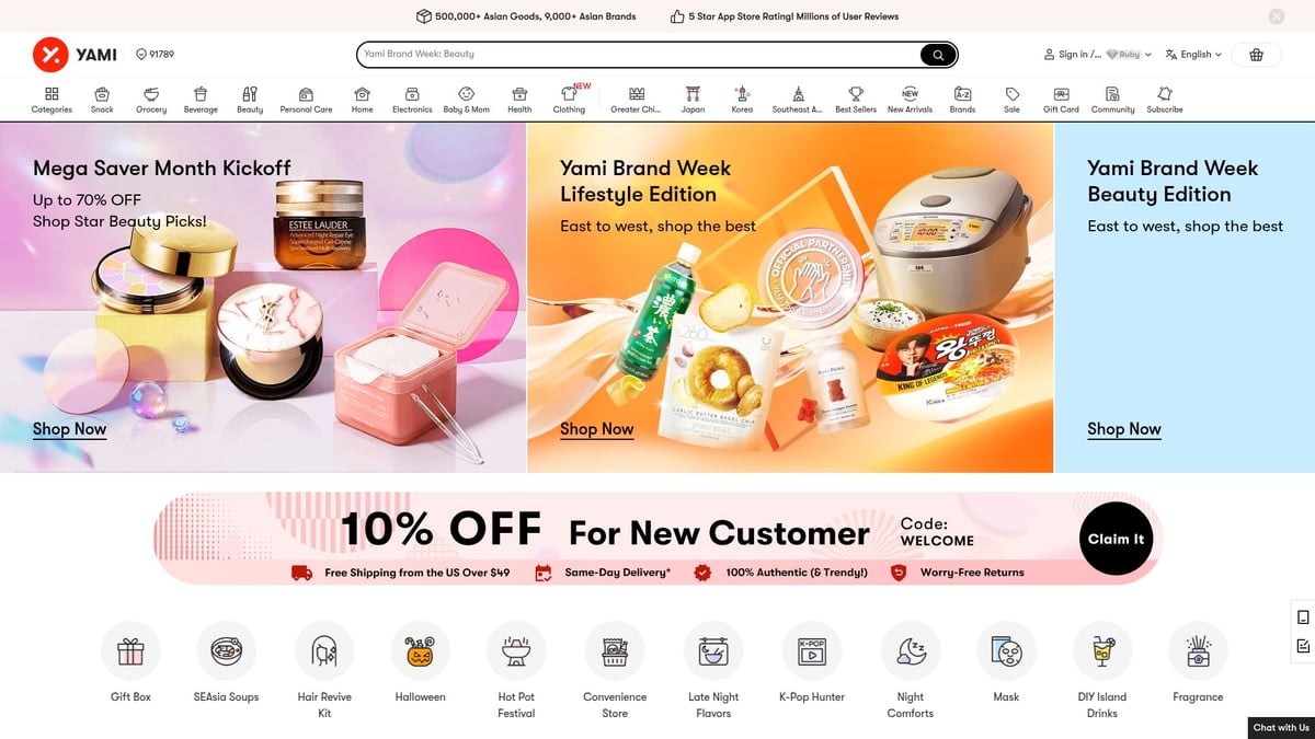 7 Essential Best Online Asian Grocery Store Picks for 2025 - Yamibuy