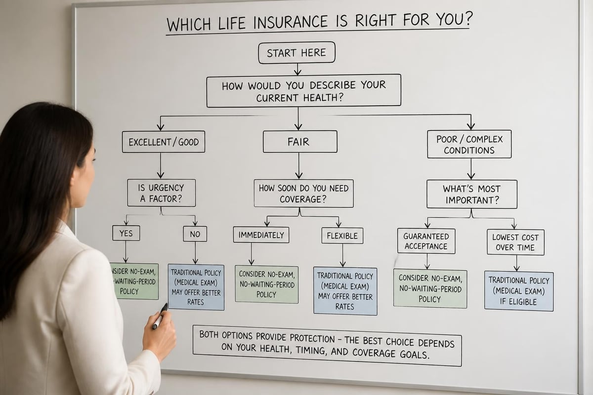 Life Insurance No Medical Exam No Waiting Period 2026 3 Traditional versus accelerated underwriting