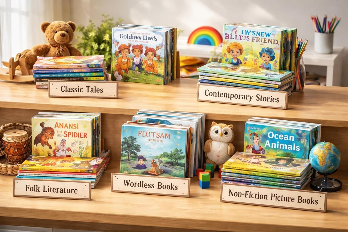 Diverse book collection