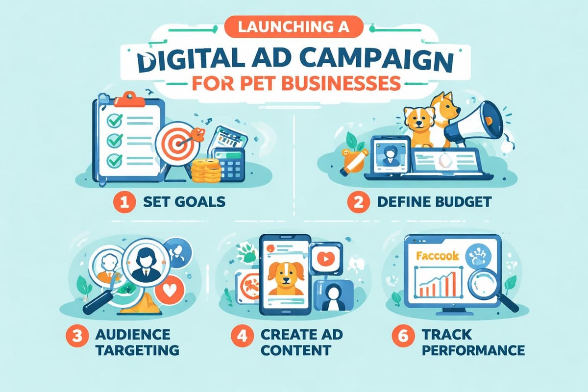 Pet business ad campaign setup