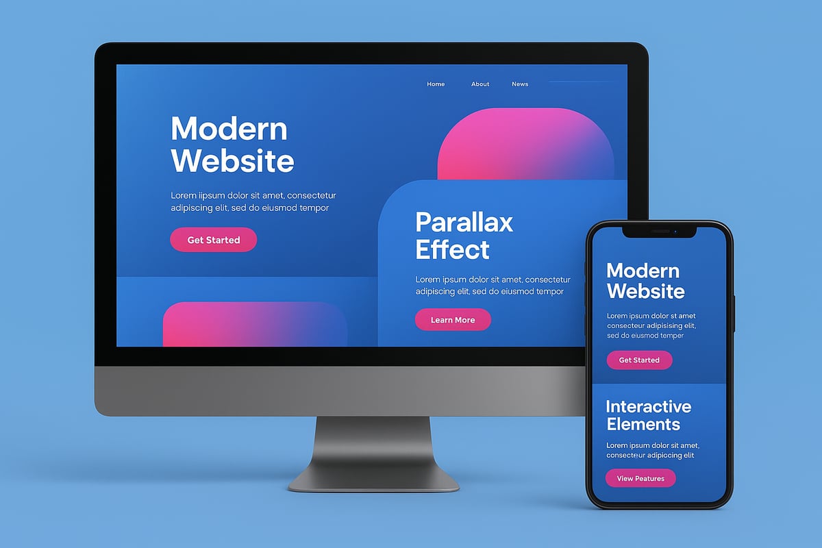 <span style="color:#3882DB;"><b>8 Inspirierende Parallax Effekt Ideen Für Dein Webdesign 2025</b>