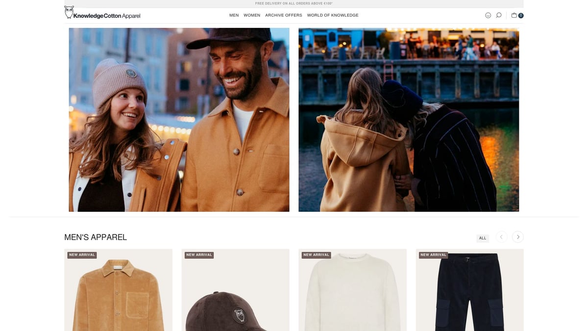 10 Must-Have Sustainable Mens Essentials for 2025 - Knowledge Cotton Apparel Organic Tees