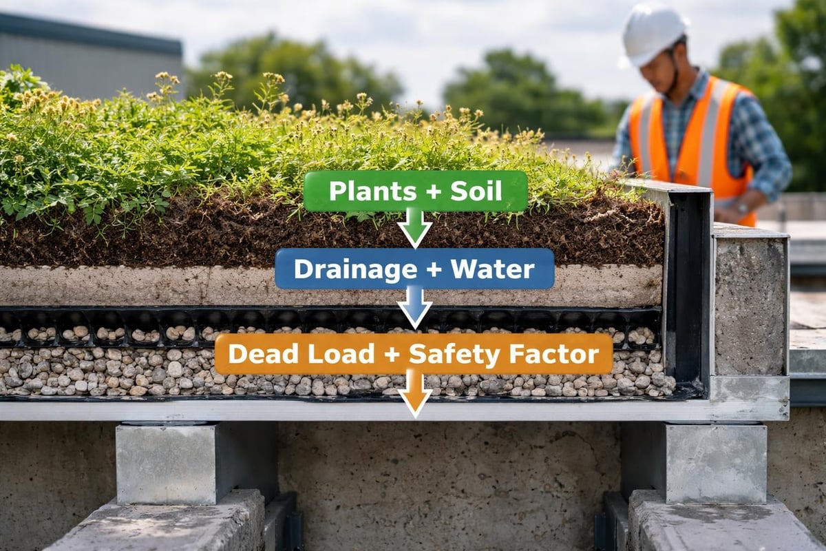 Green roof structural load considerations