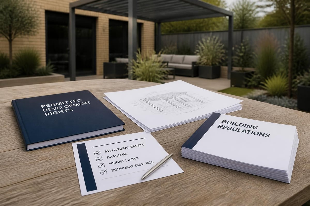 UK pergola planning considerations