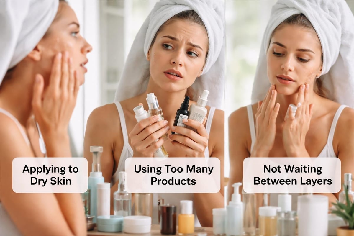 Skincare mistakes