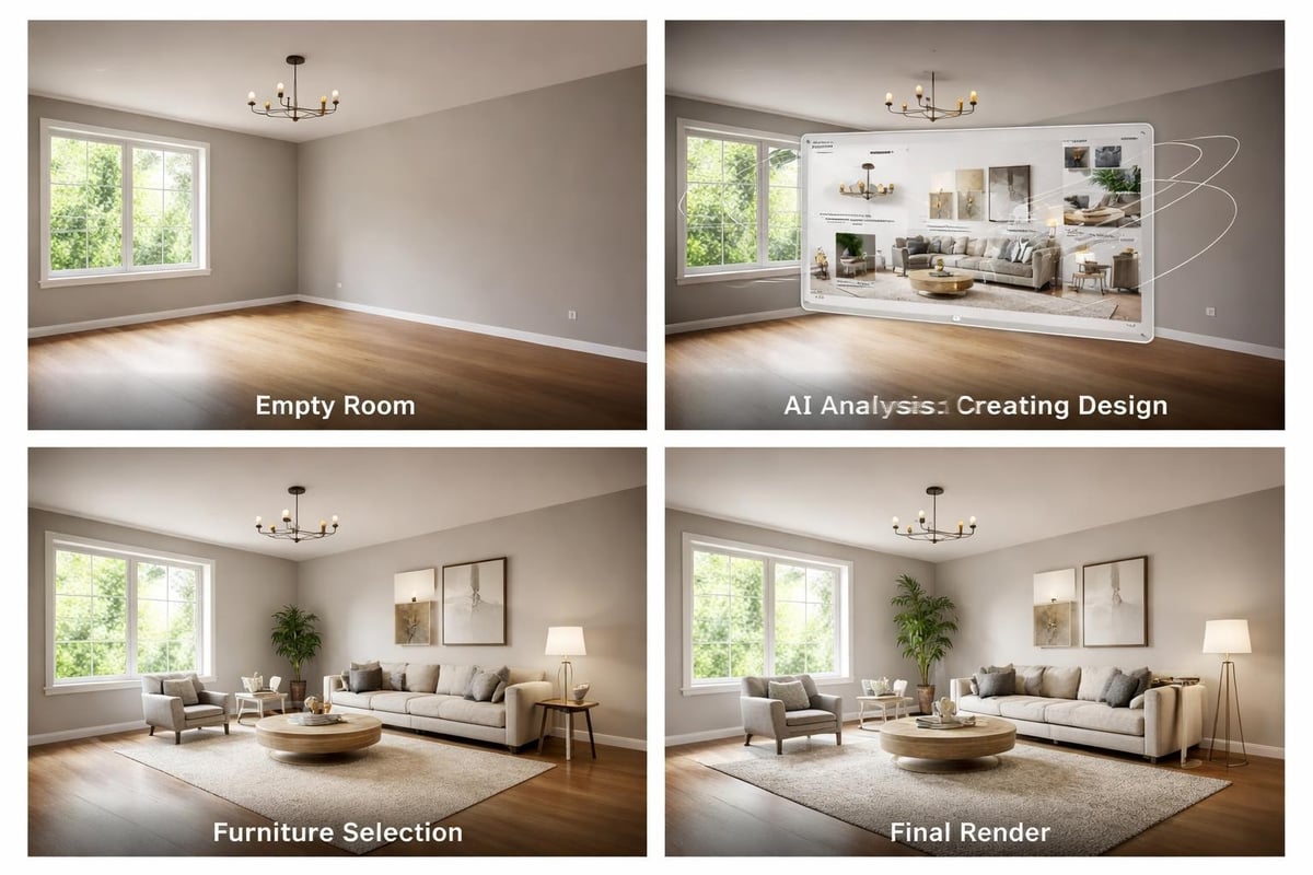 Virtual staging process workflow