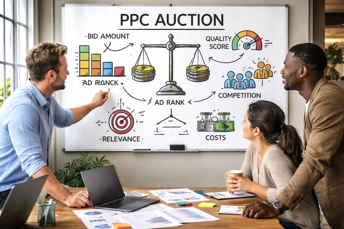 SEM PPC auction mechanics