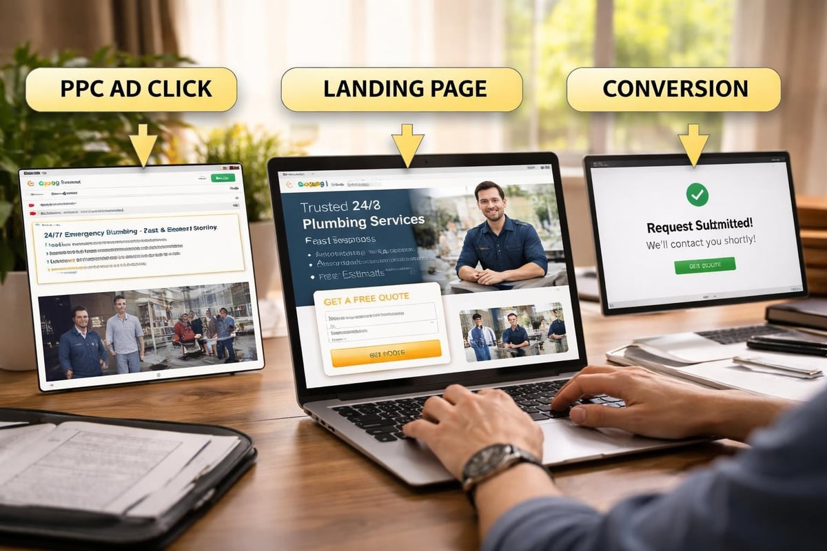 Landing page conversion optimization