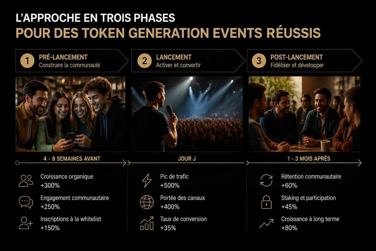 Token launch framework stages